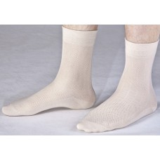 Мужские элитные носки с сетчатым рисунком в полоску M-P002